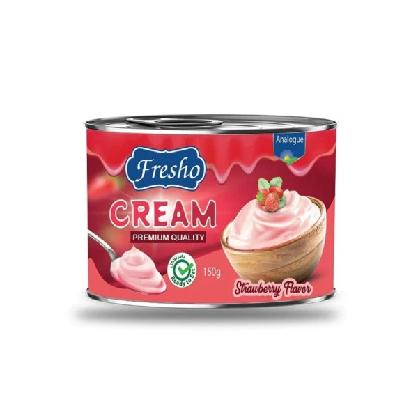 Fresho Cream Strawberry Flavor 150g Tin Premium Quality