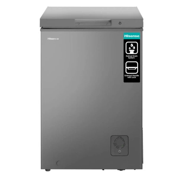 Hisense Chest Freezer 95L Aluminium Interior Gray H125CFS