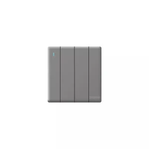 Kodtec Switch 4 Gang 2 Way Gray KT-94G2W-SW