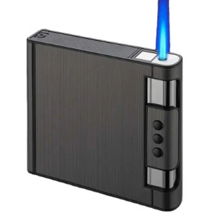 Cigarette Case with Gas Lighter Holds 10 Cigarettes  AR-YH-YH072
