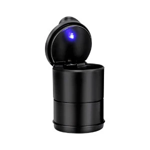 Car Ashtray Round with LED Light Battery Powered 4S-A