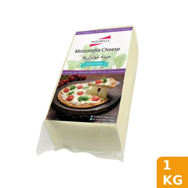 Pizzarella Mozzarella Cheese 1kg Natural and Pure