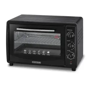 Black & Decker Toaster Oven 45L 1800W with Rotisserie Double Glass TRO45RDG-B5