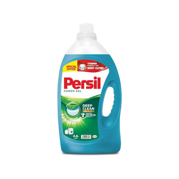 Persil Power Gel Liquid Laundry Detergent With Deep Clean Technology 4.8 L