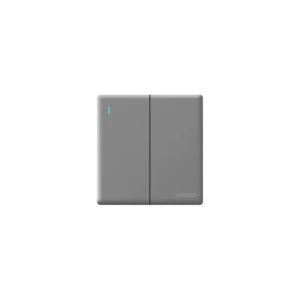 Kodtec Switch 2 Gang 1 Way Gray KT-92G1W-SW