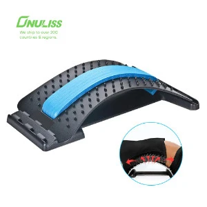 Back Stretcher 3 Adjustable Lumbar Stretching Device Pain Relief Humpback Posture Correction ONULISS-17494